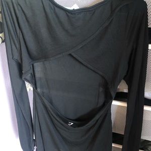 Gym Shark open cross back long sleeve
